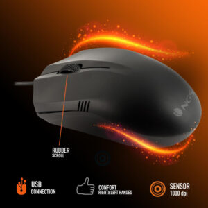 MOUSE NGS USB OPTICAL1000dpi [EASY BETTA] GRAY - Image 4