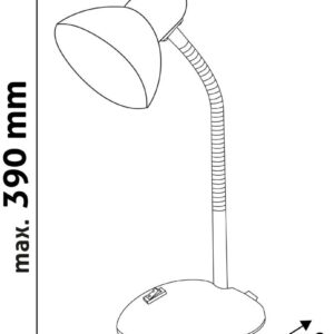 Avide Basic Φωτιστικό Γραφείου Simple Κίτρινο - Image 3